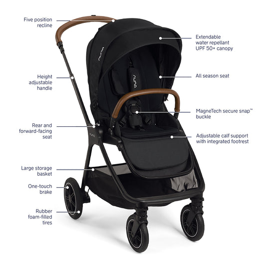 Nuna TRIV next + PIPA urbn Travel System - Caviar