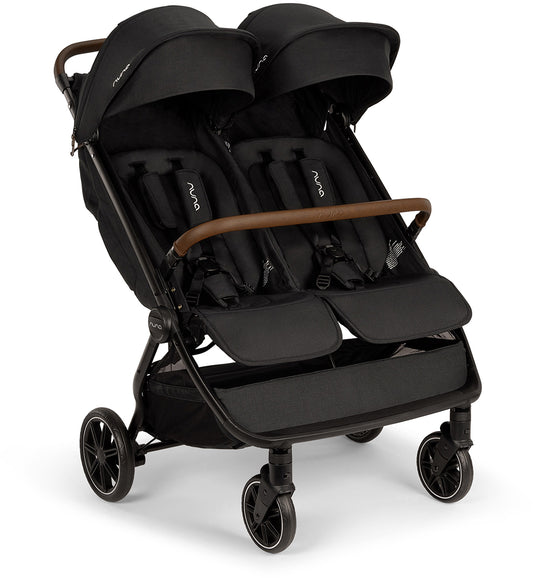 Nuna TRVL dubl Lightweight Side by Side Double Stroller - Caviar