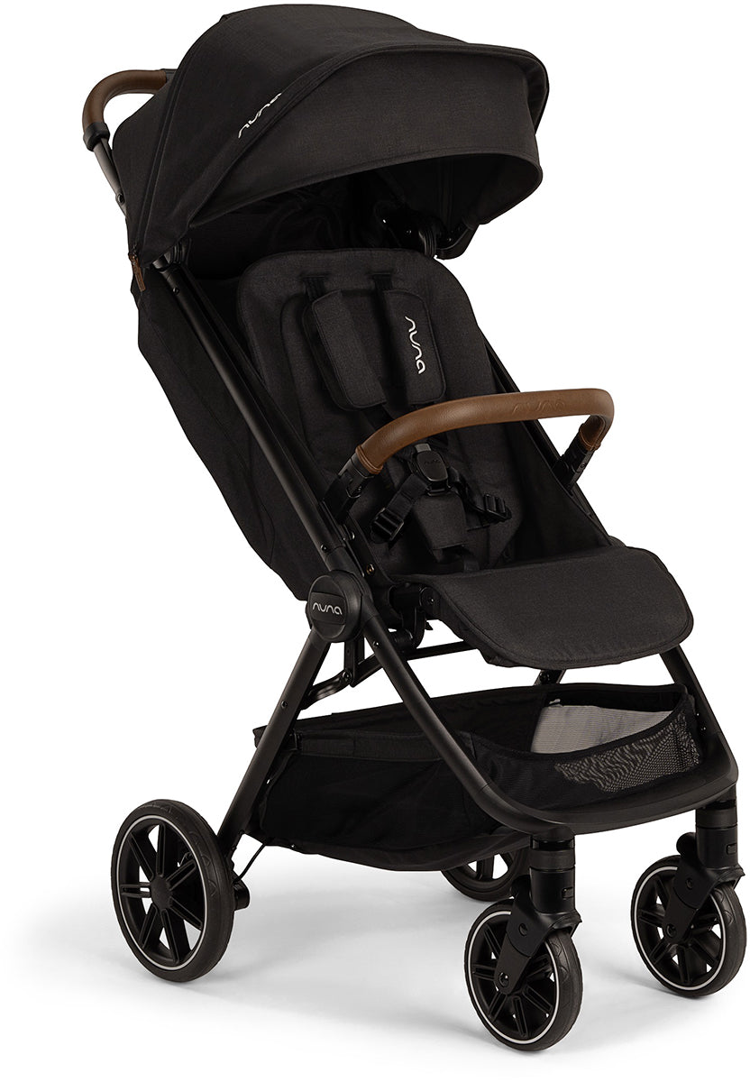 Nuna TRVL LX Self-Folding Compact Stroller - Caviar