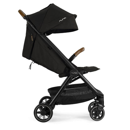 Nuna TRVL Self-Folding Compact Stroller - Caviar