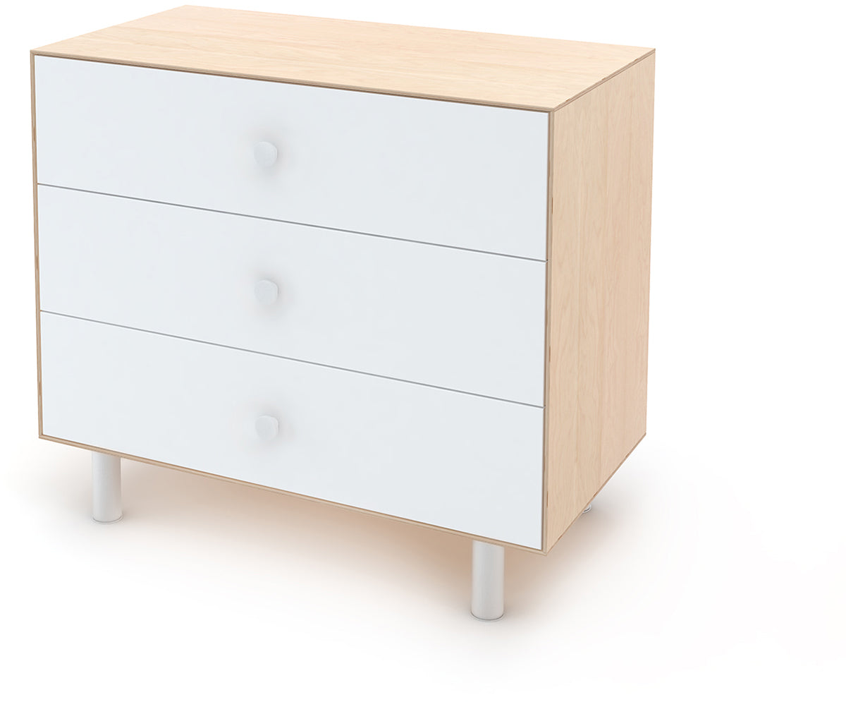 Oeuf 3 Drawer Dresser - Fawn - White/Birch