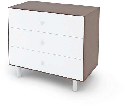 Oeuf 3 Drawer Dresser - Classic - White/Walnut