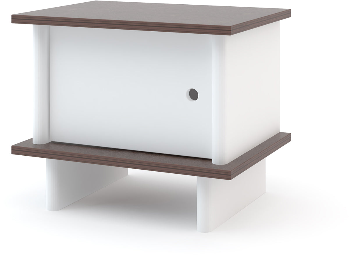 Oeuf ML Night Stand - White/Walnut