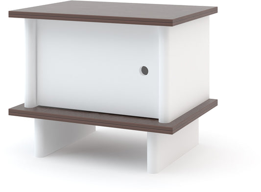 Oeuf ML Night Stand - White/Walnut