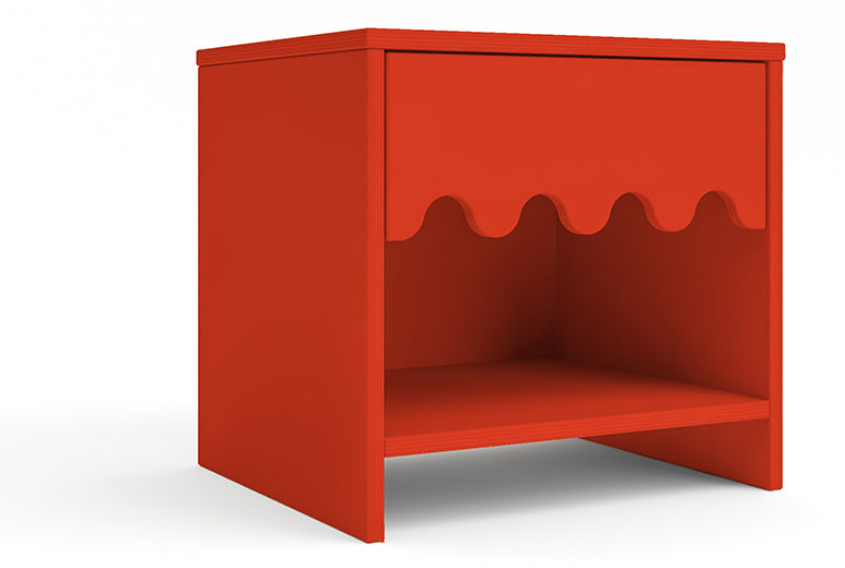 Oeuf Moss Night Stand - Red - Tomato