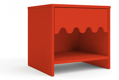 Oeuf Moss Night Stand - Red - Tomato