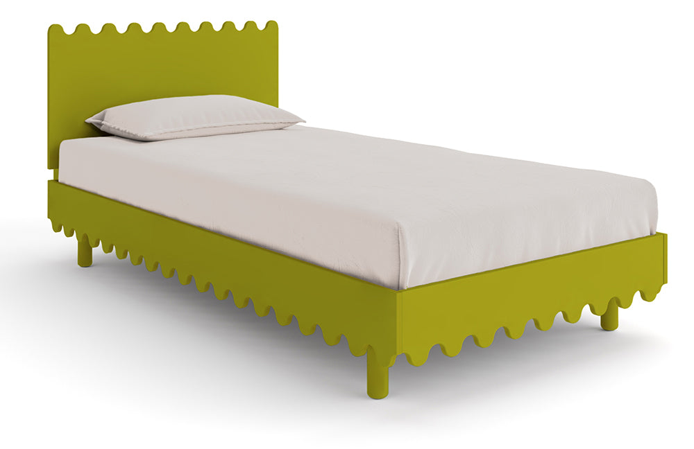 Oeuf Moss Twin Bed - Green - Peapod