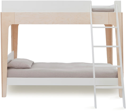 Oeuf Perch Bunk Bed - Twin Size - White/Birch