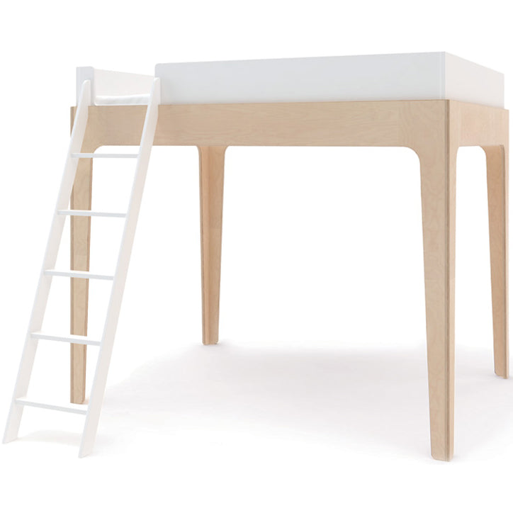 Oeuf Perch Loft Bed - Full Size - White/Birch