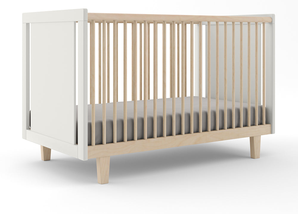 Oeuf Rhea Crib - White/Birch