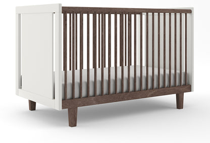 Oeuf Rhea Crib - White/Walnut