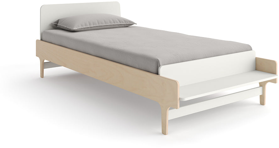 Oeuf River Twin Bed - White/Birch