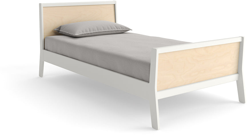 Oeuf Sparrow Twin Bed - White/Birch