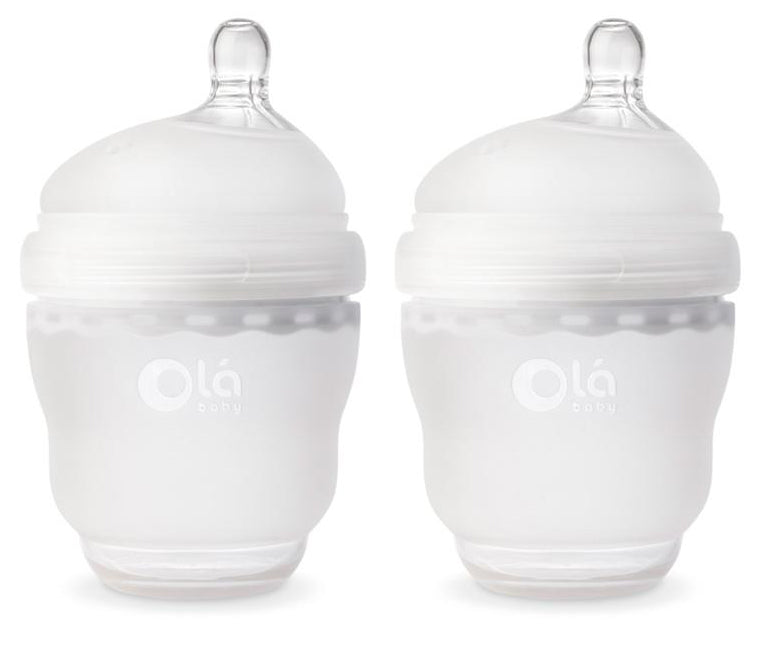 Olababy Gentle Bottle 4 oz, 2 Pack - Frost