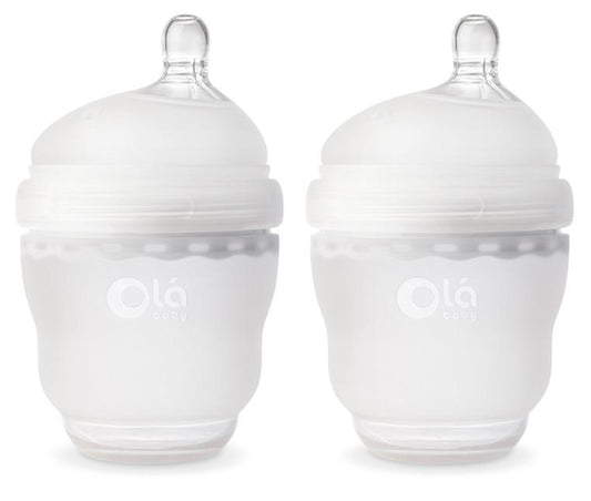 Olababy Gentle Bottle 4 oz, 2 Pack - Frost