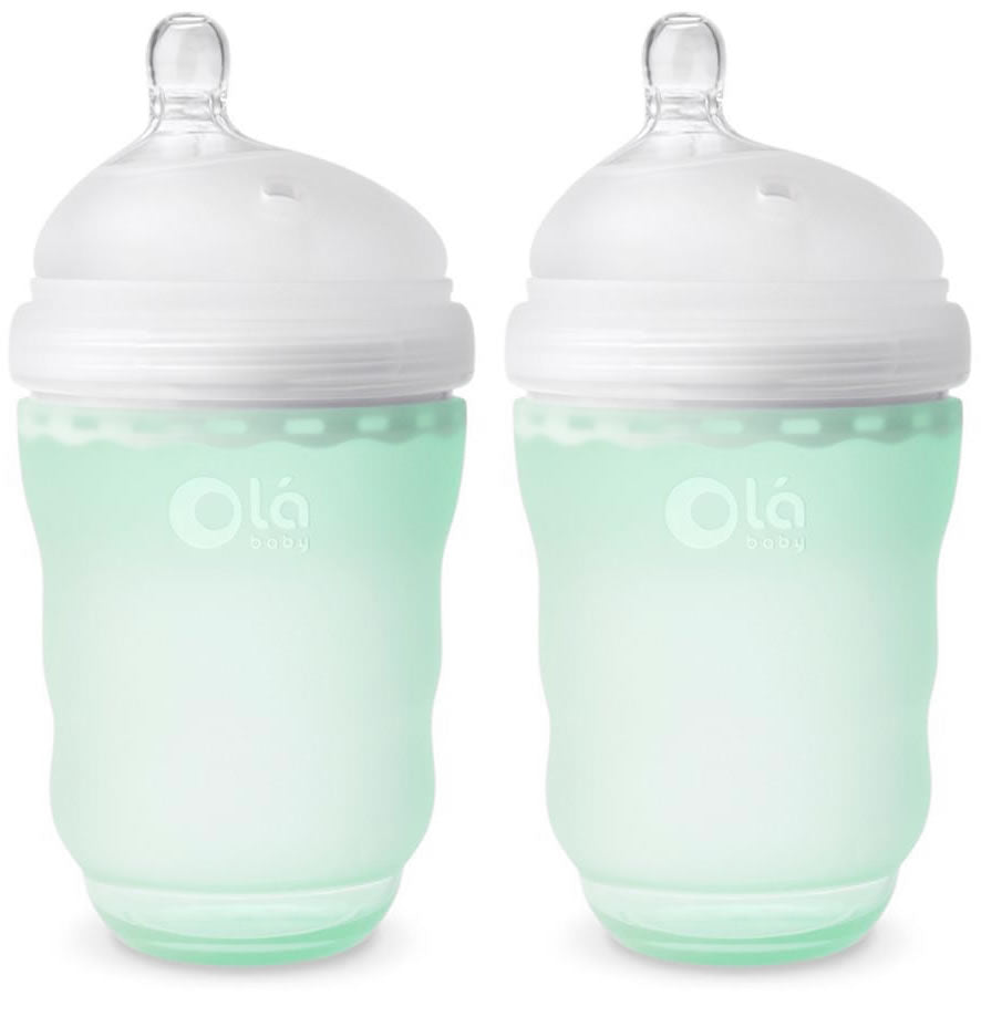 Olababy Gentle Bottle 8oz, 2 Pack - Mint