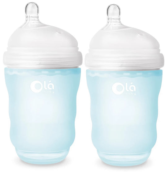 Olababy Gentle Bottle, 8oz, 2 Pack - Sky