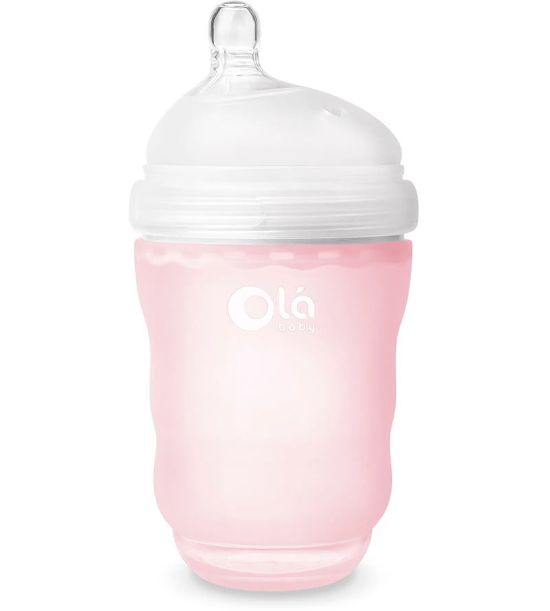 Olababy Gentle Bottle, 8oz - Rose