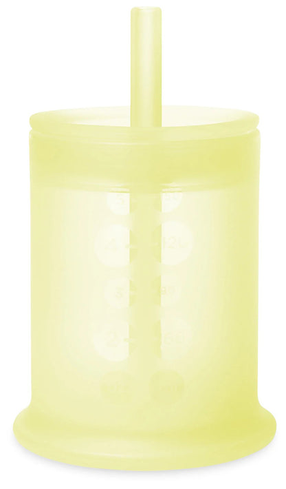 Olababy Training Cup with Lid + Straw - Lemon