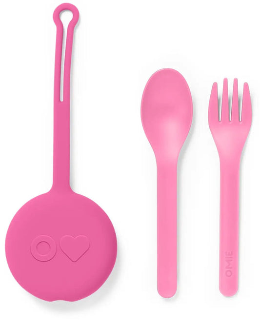 Omie Life OmiePod & Utensils - Bubble Pink