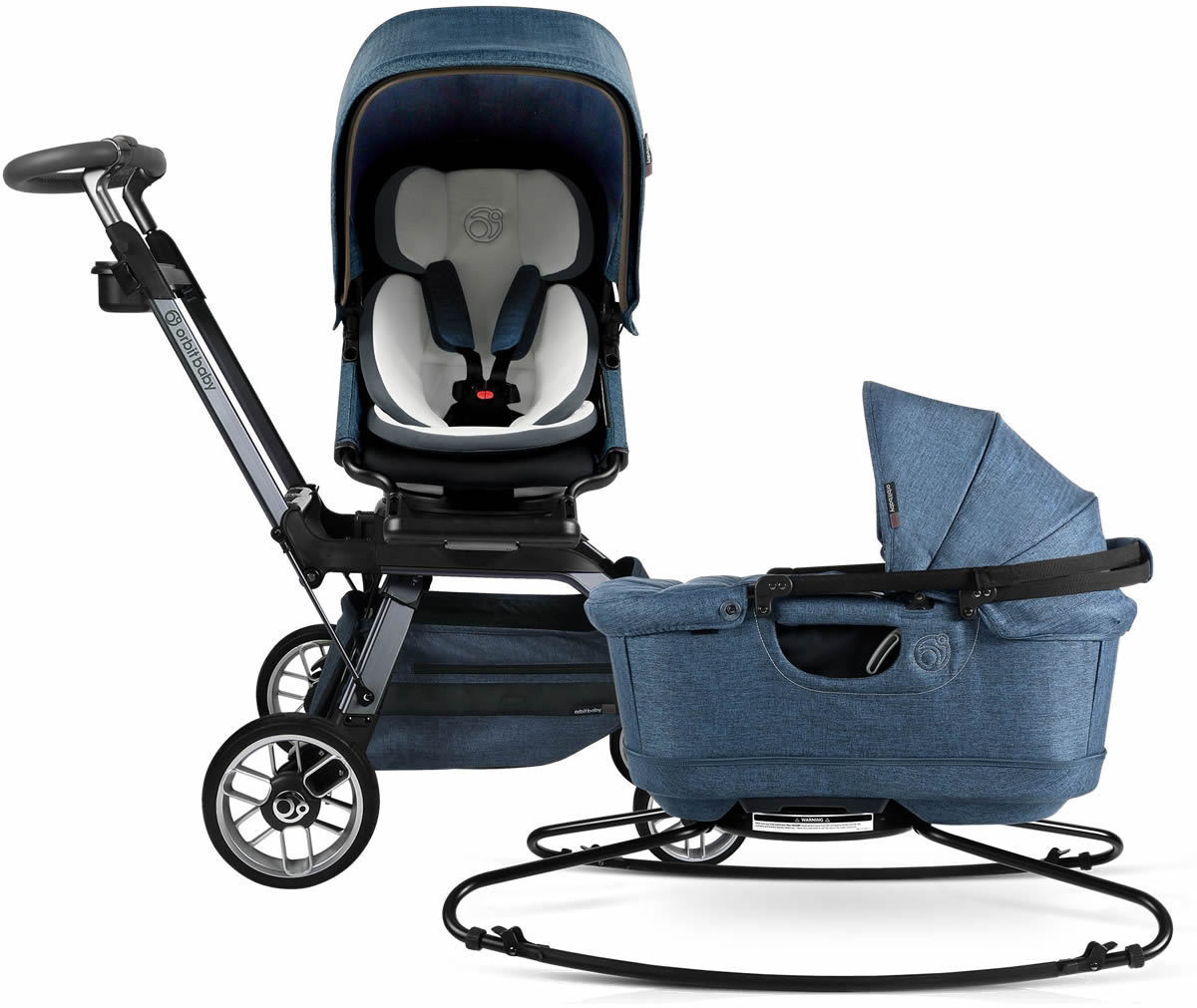 Orbit Baby G5 Stroll & Sleep Travel System - Titanium/Melange Navy