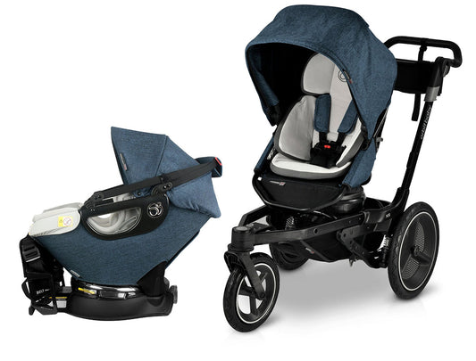 Orbit Baby X5 Jog & Ride Travel System - Melange Navy