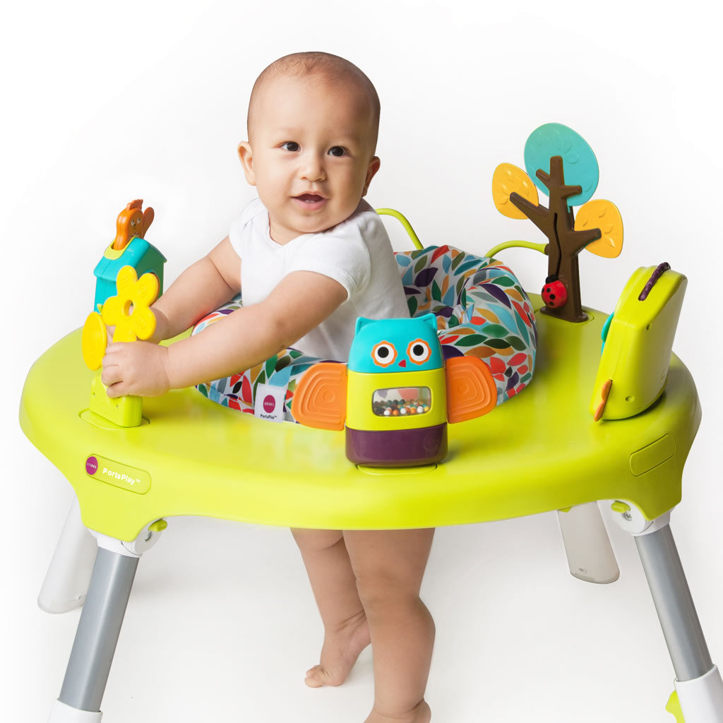 Oribel PortaPlay 4-in-1 Foldable Activity Center & Stools - Forest Friends