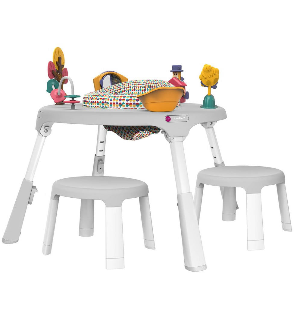 Oribel Portaplay 4-in-1 Grow With Me Activity Center & Stools - Wonderland Adventures