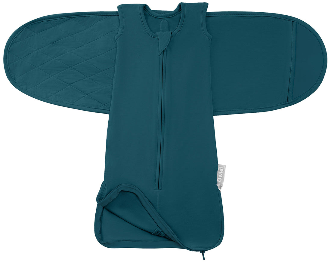 Owlet Dream Sleeper with Swaddle - Deep Sea Green (0-3 months)