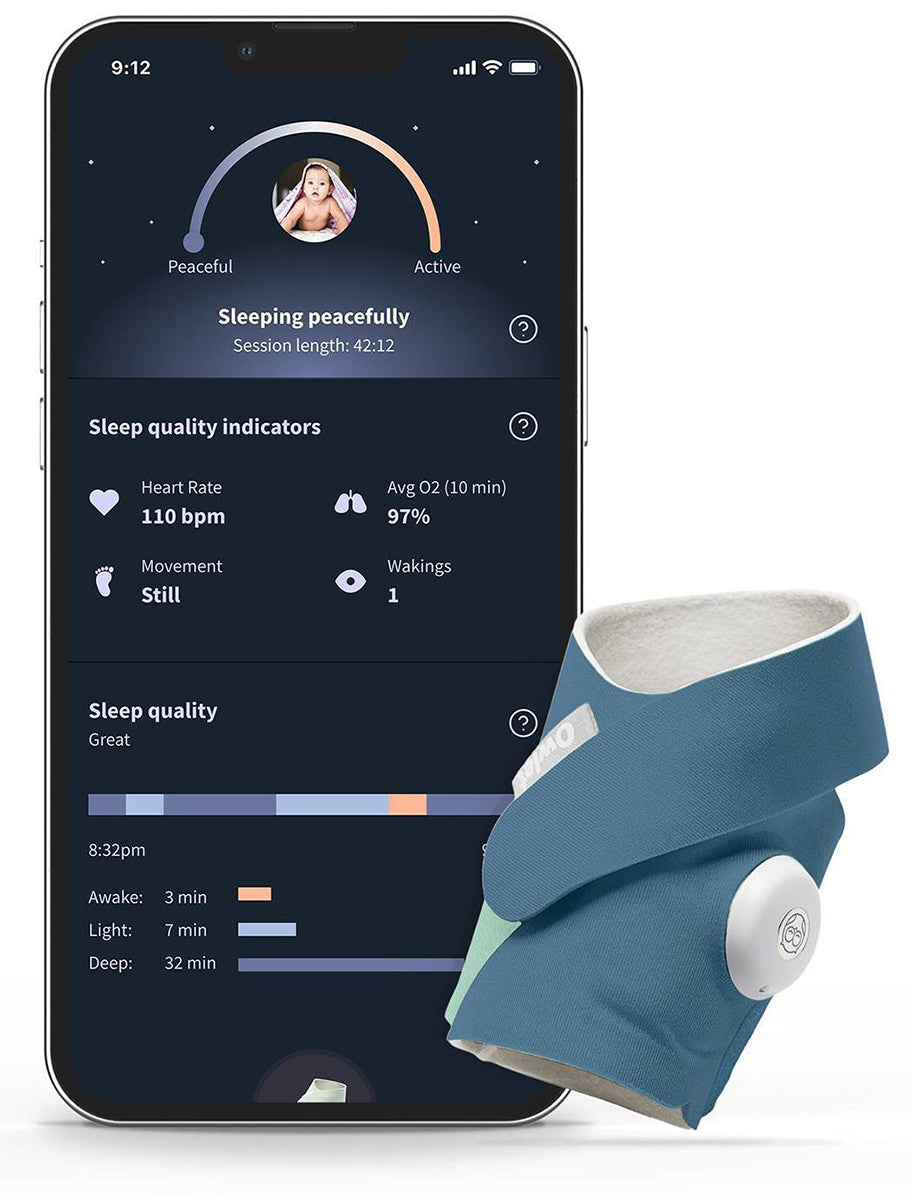 Owlet Dream Sock Smart Baby Monitor - Bedtime Blue