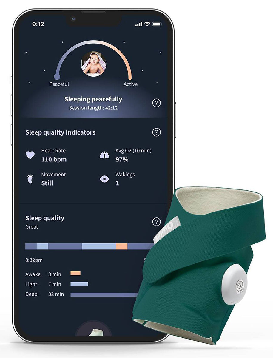 Owlet Dream Sock Smart Baby Monitor - Deep Sea Green