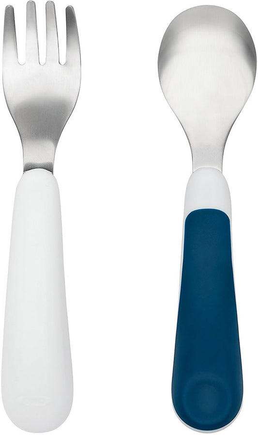 OXO Tot Fork & Spoon Set - Navy