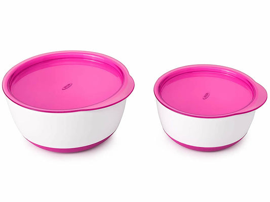 OXO Tot Small & Large Bowl Set - Pink