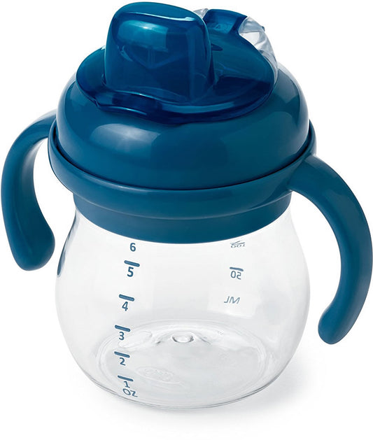 OXO Tot Transitions Soft Spout Sippy Cup Set, 6 oz - Navy