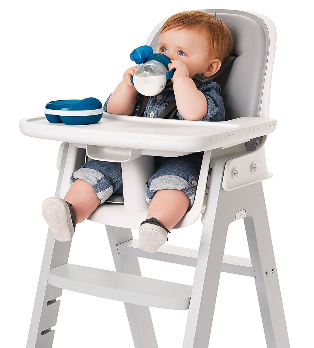 OXO Tot Transitions Soft Spout Sippy Cup Set, 6 oz - Navy