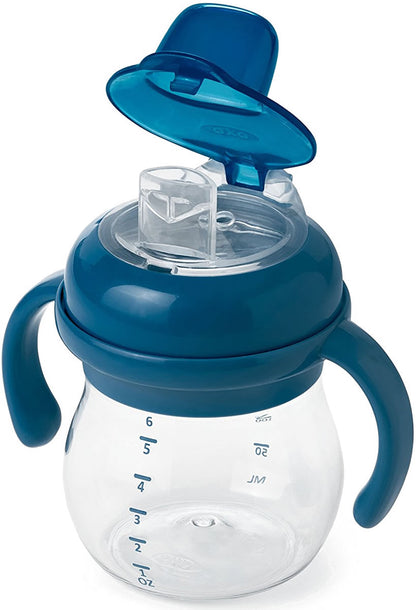 OXO Tot Transitions Soft Spout Sippy Cup Set, 6 oz - Navy