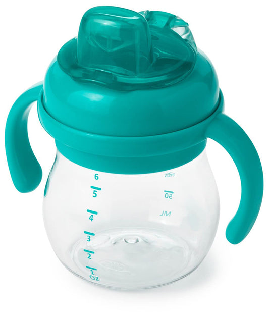 OXO Tot Transitions Soft Spout Sippy Cup with Handles, 6 oz - Teal