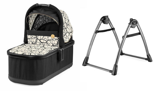 Peg Perego Bassinet With Home Stand - Graphic Gold