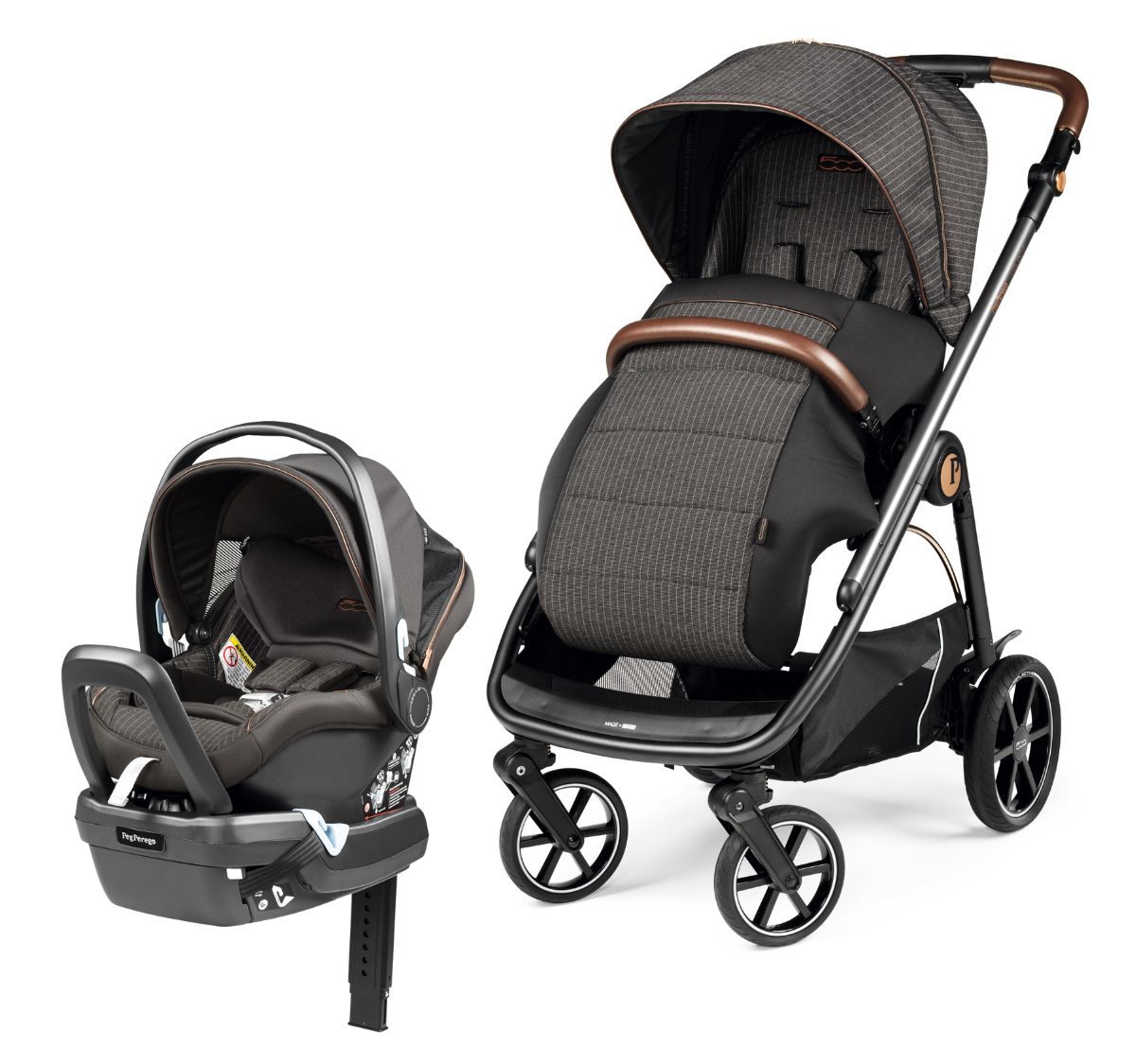 Peg Perego Veloce + Primo Viaggio 4-35 Nido Travel System Bundle - Fiat 500