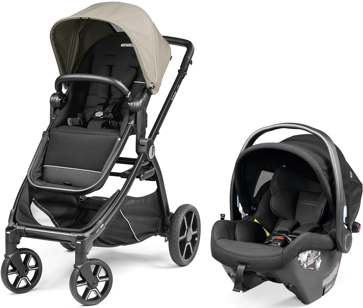 Peg Perego YPSI + Primo Viaggio 4-35 Nido K Travel System Bundle - Vanilla Blend / True Black