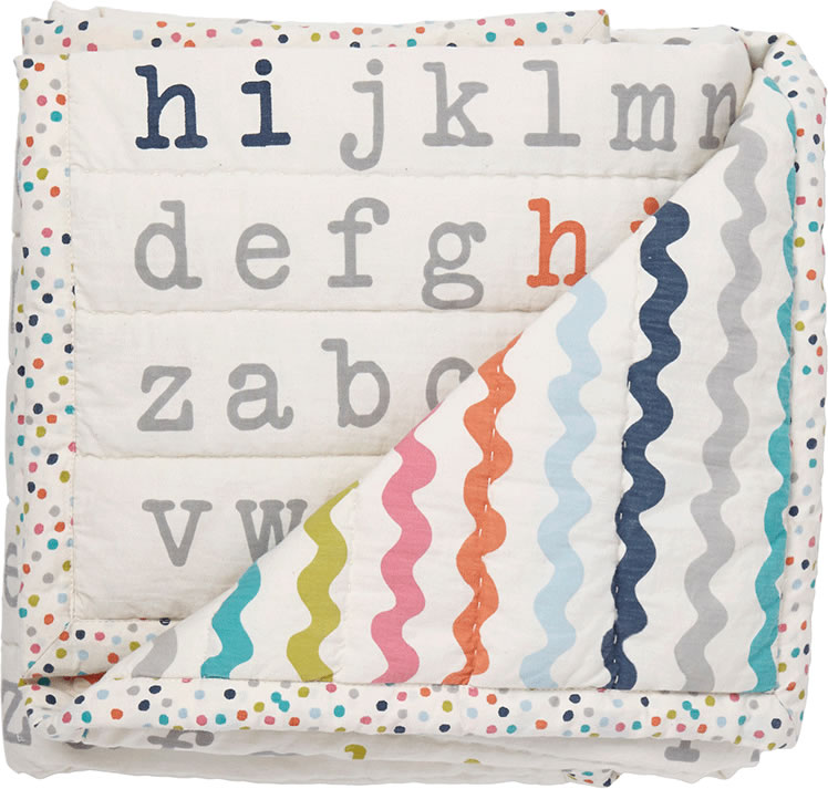 Petit Pehr Blanket - Hi Alphabet