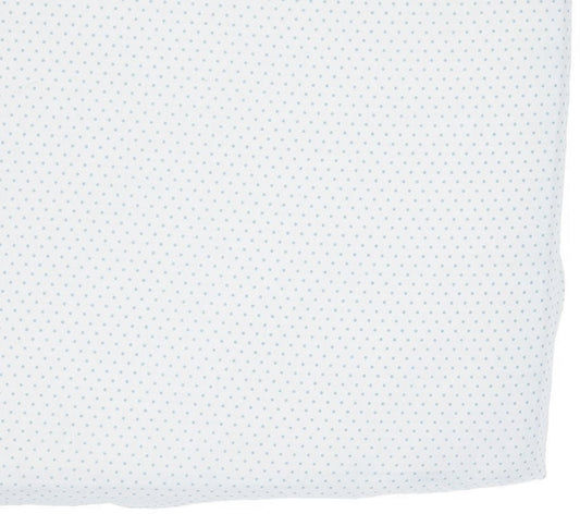 Petit Pehr Crib Sheet - Pin Dot Light Blue