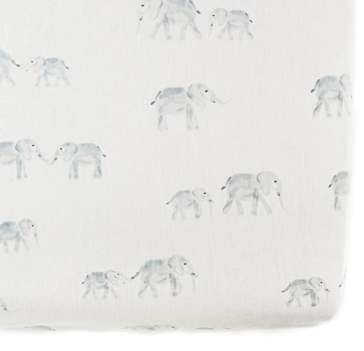 Petit Pehr Follow Me Organic Crib Sheet - Follow Me Elephant