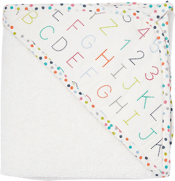 Petit Pehr Hooded Towel - Alphabet