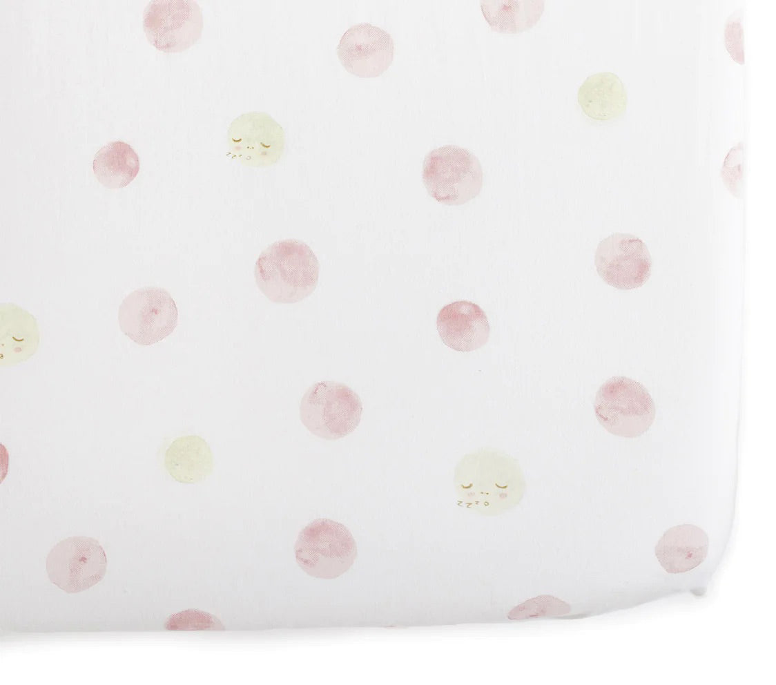 Petit Pehr Organic Crib Sheet - Luna Dawn (Pink)