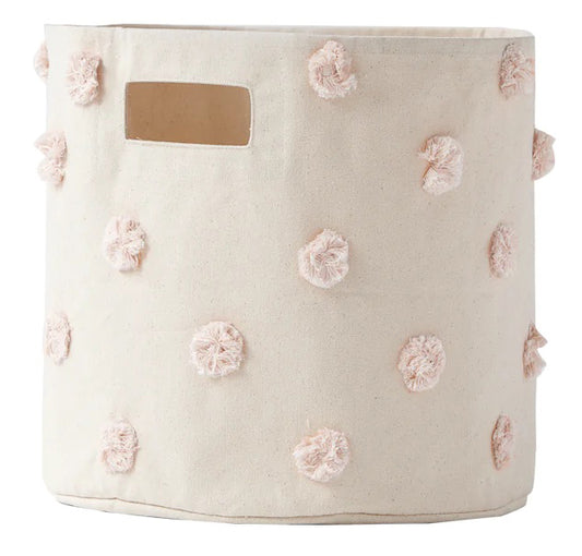 Petit Pehr Pom Pom Basket - Bin - Blush