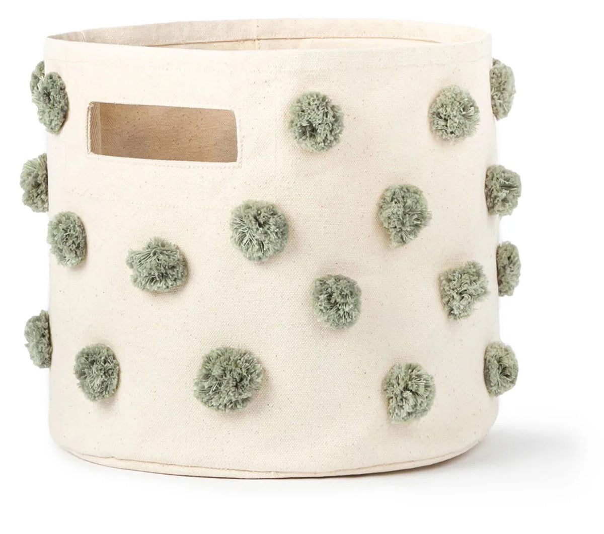 Petit Pehr Pom Pom Basket - Pint - Sage