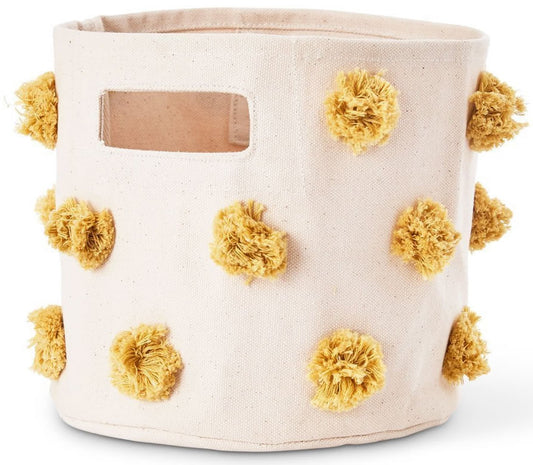 Petit Pehr Pom Pom Mini Storage Basket - Marigold