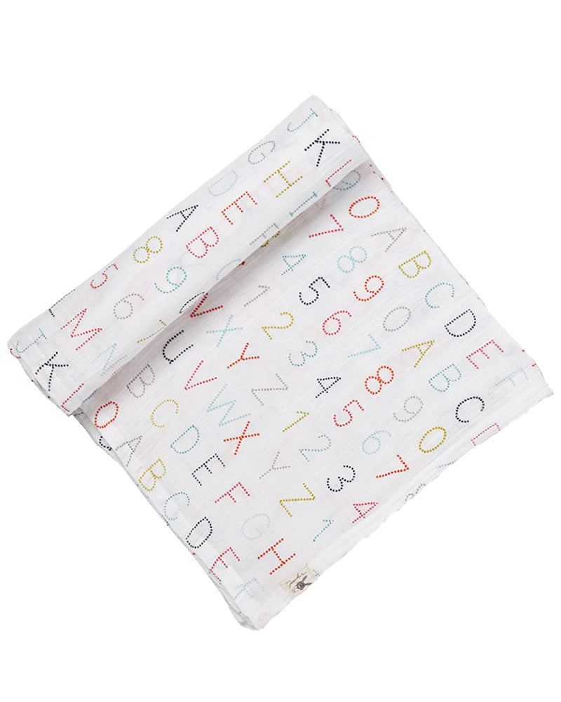 Petit Pehr Wrap Me Up Swaddle - Alphabet