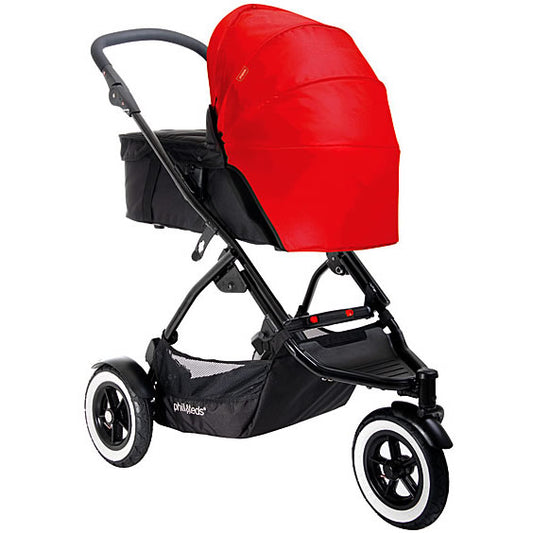 Phil & Teds Dot Carry Cot Sunhood - Chilli